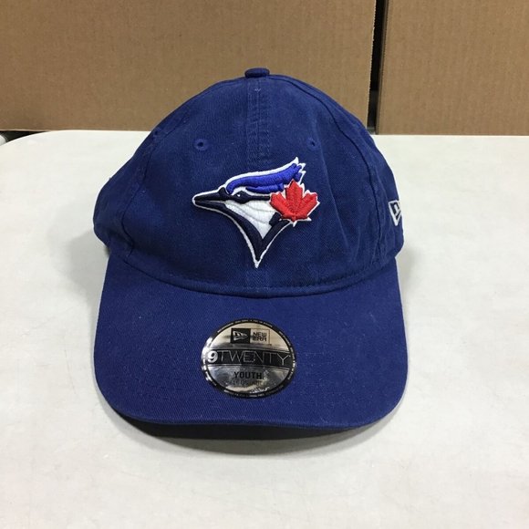 NWT NEW ERA 9TWENTY TORONTO BLUE JAYS KID'S YOUTH ADJUSTABLE BASEBALL CAP BLUE - Picture 3 of 7